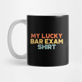 My Lucky Bar Exam Shirt Sunset Funny Mug